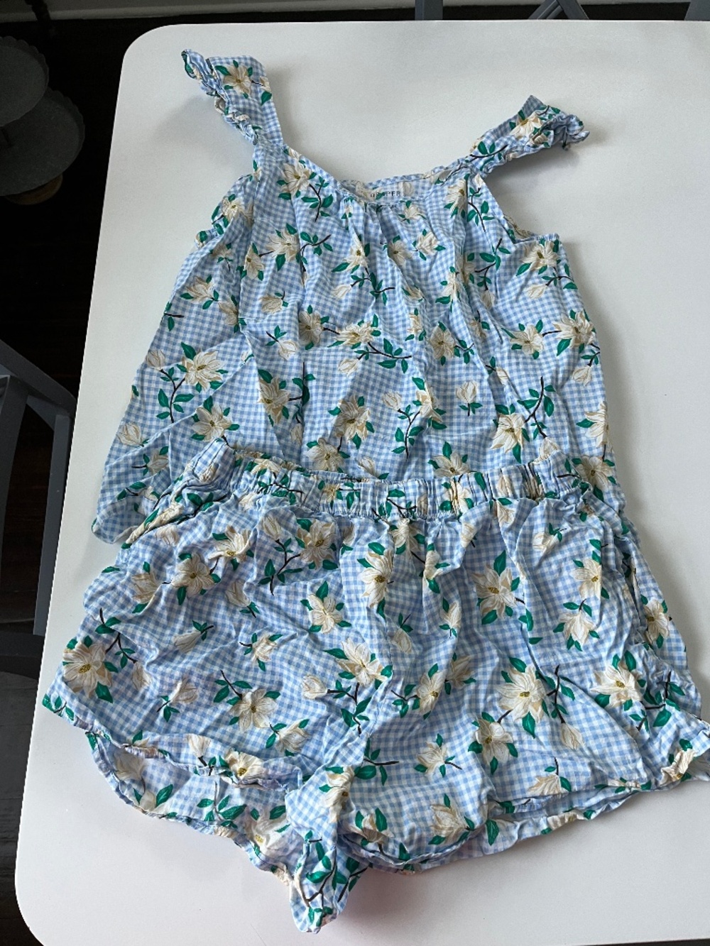 Women's Draper James 2-Piece Woven Pajama Tank Top & Shorts! NWT! Size small!
